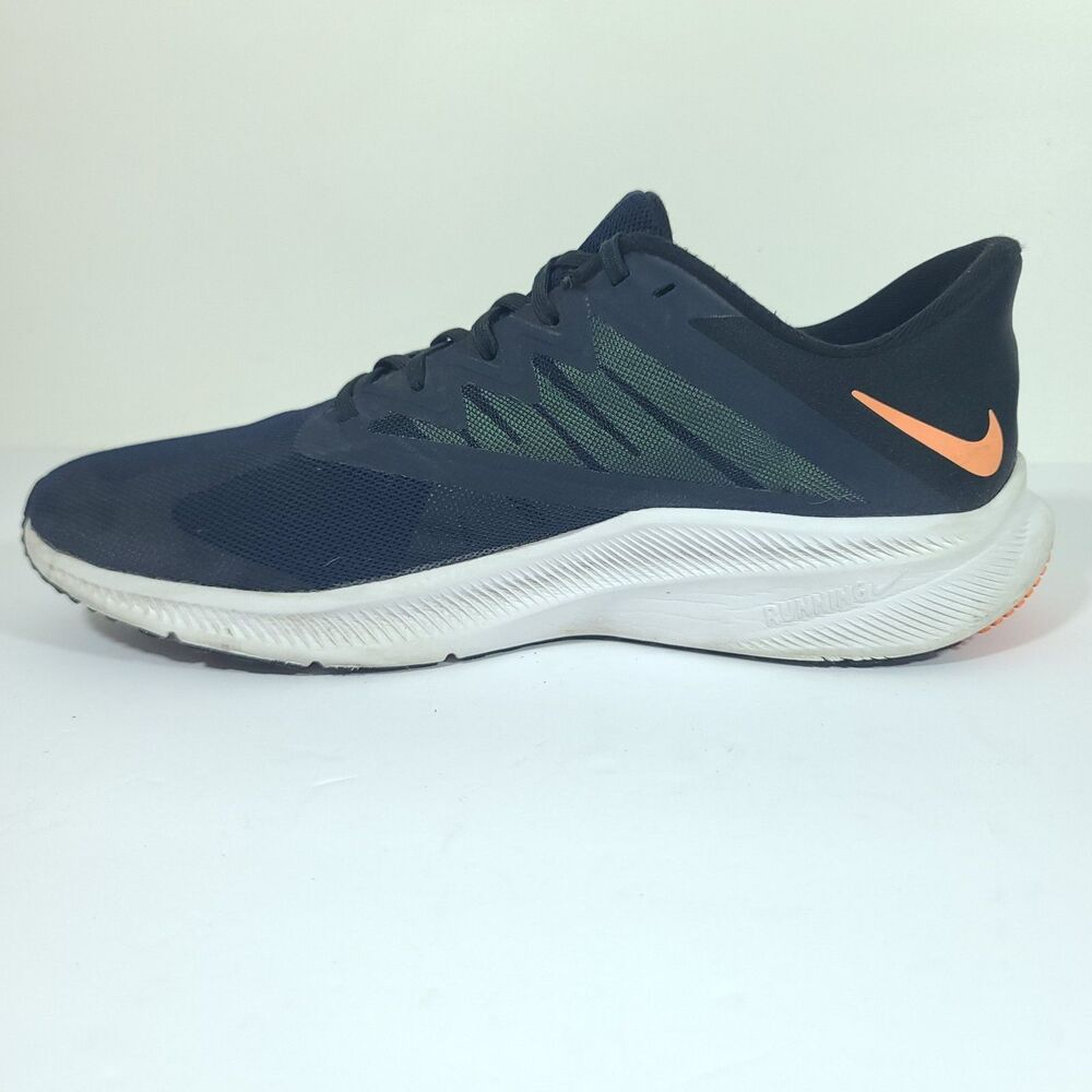 Nike Mens Quest 3 Mens Size 10.5 Blue Running Shoes Sneakers CD0230-404 - Picture 2 of 16